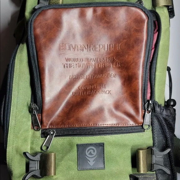 Sovrn Republic Other - Sovrn Republic Drifter olive (2.0)  Canvas Backpack Duffle